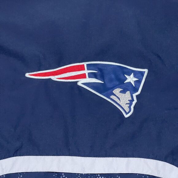 New England Patriots NFL Jacket Men XL Blue Reebok Sideline Lightweight Reflect - Picture 5 of 13